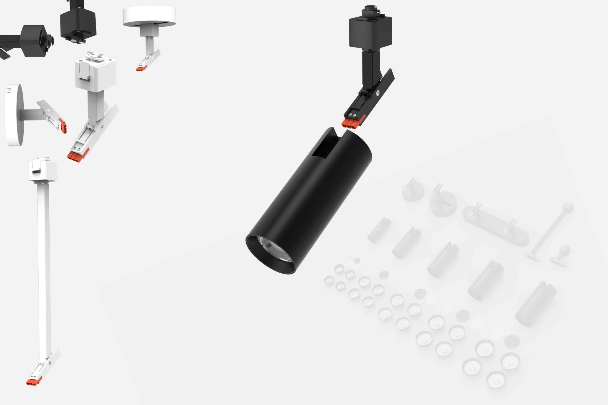 Versatile Track Lighting System Compatible with J, H, and L Tracks ...